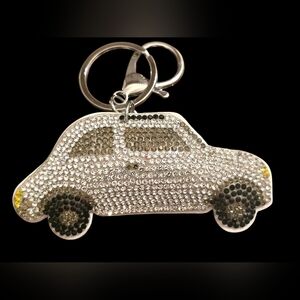 Sparkling Car Bag Charm Keychain